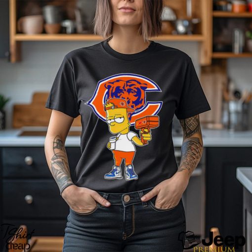 Chicago Bears NFL X Bart Simpson cartoon shirt