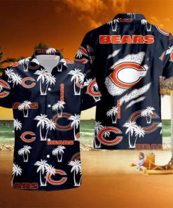 Chicago Bears Palm Tree Pattern Hawaii Shirt Beach Summer Gift