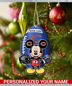 Chicago Bears Personalized Your Name Mickey Mouse And NFL Team Ornament SP161023165ID03