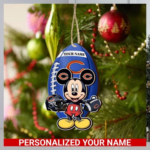 Chicago Bears Personalized Your Name Mickey Mouse And NFL Team Ornament SP161023165ID03