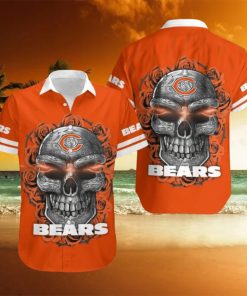 Chicago Bears Skull 3D Hawaiian Shirt Summer Collection