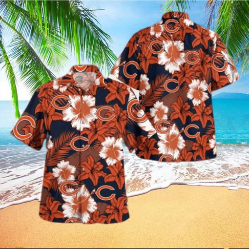 Chicago Bears Summer Flower Hawaiian Shirt