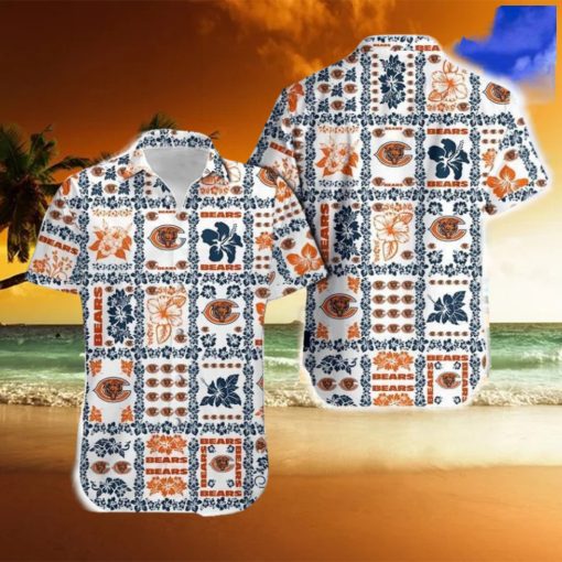 Chicago Bears Trendy Hawaiian Shirt And Short For Men Gift, Short Beach For Family Christmas