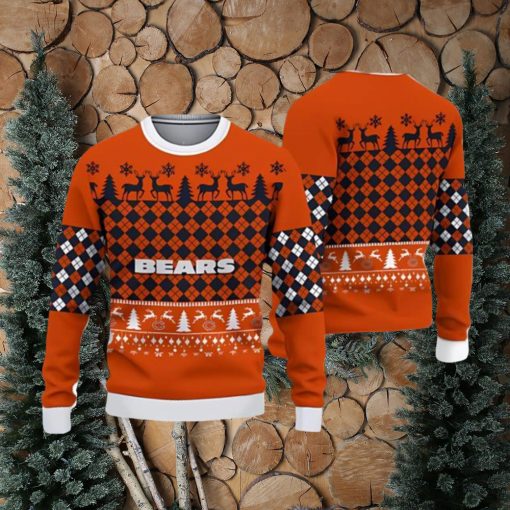 Chicago Bears Ugly Christmas Xmas Sweater Gather Gift Mens Women