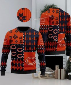 Chicago Bears Ugly Sweater Vintage Xmas 3D Ugly Christmas Sweater 3D Printed Men And Women Holiday Gift