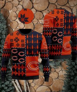 Chicago Bears Ugly Sweater Vintage Xmas 3D Ugly Christmas Sweater