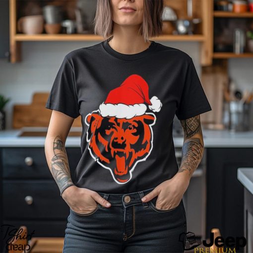 Chicago Bears logo Santa Hat Christmas 2023 Shirt