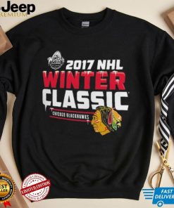 Chicago Blackhawks Black 2017 NHL Winter Classic T Shirt