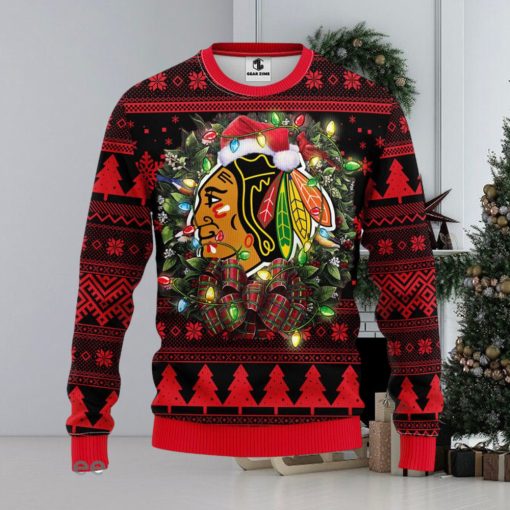 Chicago Blackhawks Christmas Ugly Sweater