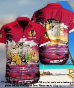 Chicago Blackhawks NHL Custom Full Printing Unisex Hawaiian Shirt