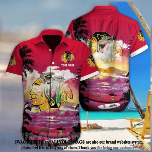 Chicago Blackhawks NHL Custom Full Printing Unisex Hawaiian Shirt