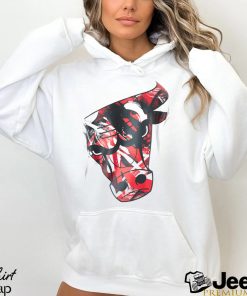 Chicago Bulls NBA Large Infill White Oversized T Shirt