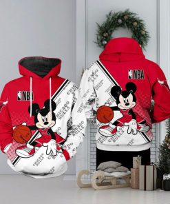 Chicago Bulls NBA Mickey 3D Printed Hoodie