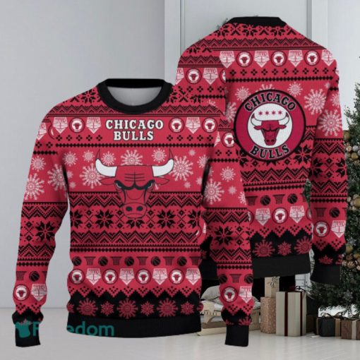 Chicago Bulls National Basketball 3D Ugly Christmas Sweater Men And Women Gift