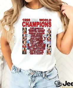 Chicago Bulls all players 1998 NBA World Champions graphic shirt