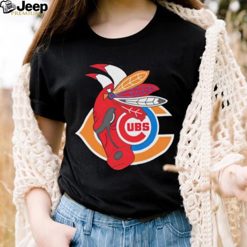 Chicago Cubs Bulls Bears Blackhawks logo shirt