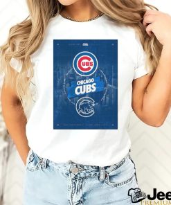 Chicago Cubs City Skyline Poster Shirt