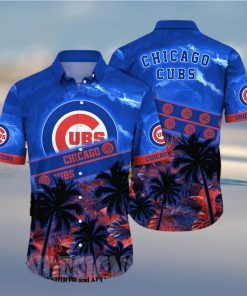 Chicago Cubs MLB Floral Tropical Full Print 3D Hawaiian Shirt