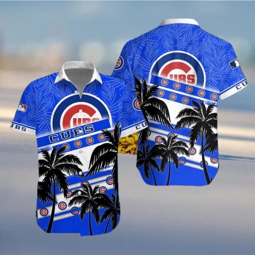 Chicago Cubs MLB Logo Hawaiian Shirt And Short Set Men Women