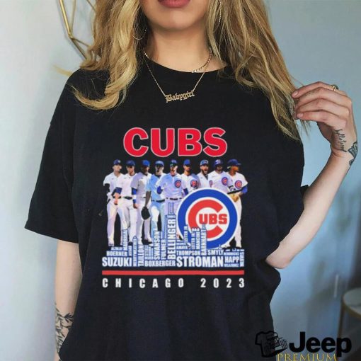 Chicago Cubs Skyline Players Name 2023 Shirt