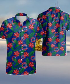 Chicago Cubs Tropical Flower Summer Beach Hawaiian Shirt And Short