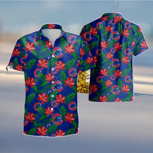 Chicago Cubs Tropical Flower Summer Beach Hawaiian Shirt And Short