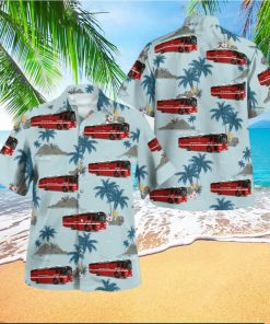 Chicago Illinois Chicago Fire Department Mobile Ambulance Bus Hawaiian Shirt