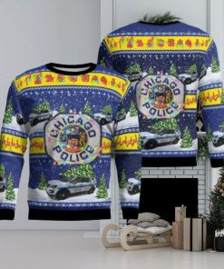 Chicago Police Ford Police Interceptor Utility Christmas Aop Ugly Sweater 3D Gift For Men And Women