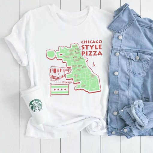 Chicago Style Pizza favorite pizza place in the city art shirt