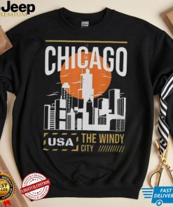 Chicago Vacation Holiday USA Flag T Shirt