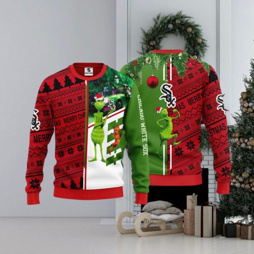 Chicago White Sox Grinch & Scooby doo Christmas Ugly Sweater 1