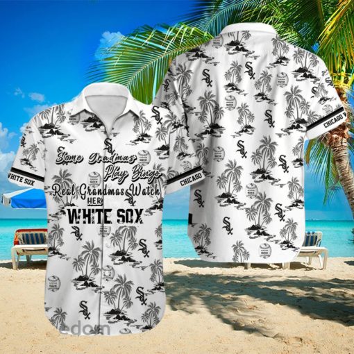 Chicago White Sox MLB Coconut Pattern White Beach Lover Gift Aloha Hawaiian Shirt