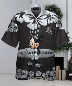 Chicago White Sox Minnie Mouse Short Sleeve Button Up Tropical Hawaiian Shirt