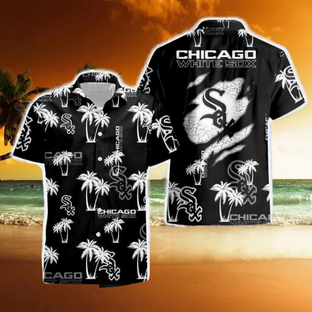 Chicago White Sox Palm Tree Pattern Hawaiian Shirt For Men And Women Gift  Beach Holiday - teejeep