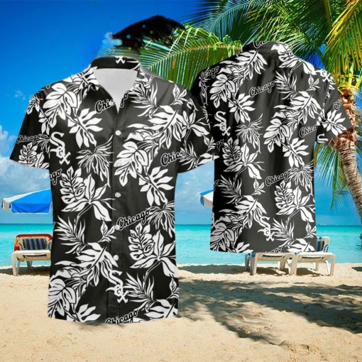 Chicago White Sox Tropical Flower Short Sleeve Hawaiian Shirt And Short Set