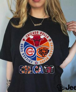 Chicago Cubs Ladies Retro Script Ringer T-Shirt