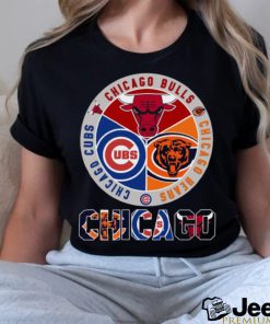 Chicago Bears Chicago Bulls Chicago Cubs 2023 logo shirt, hoodie