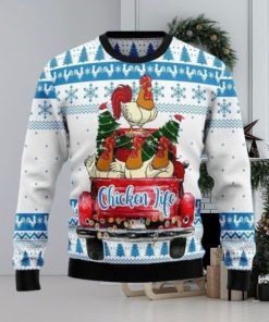 Chicken Life Ugly Christmas Sweater