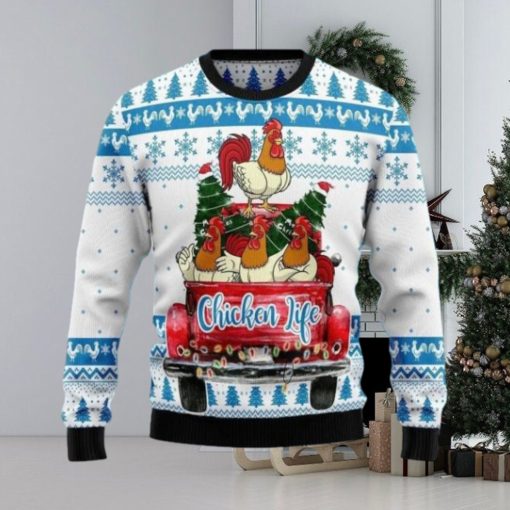 Chicken Life Ugly Christmas Sweater