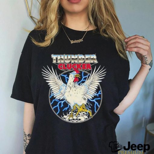 Chicken Thunder Clucker logo shirt