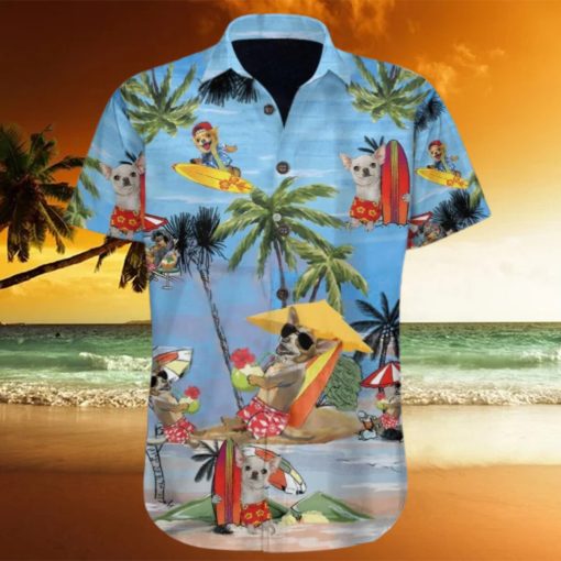 Chihuahua At Beach Vacation Hawaiian Shirt