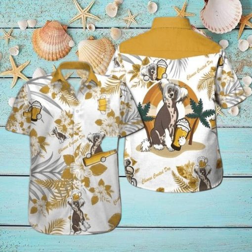 Chinese Crested Dog Beer Hawaiian Shirt