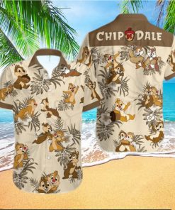 Chip And Dale Hibiscus Hawaiian Shirt