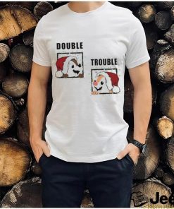 Chip and Dale double trouble Merry Christmas cartoon shirt