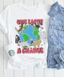 Chnge merch give earth a chance shirt