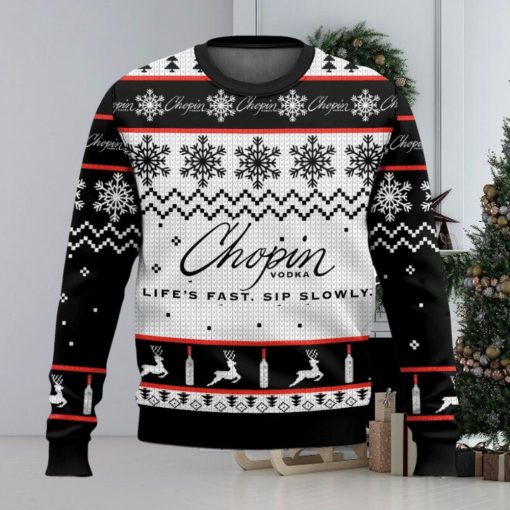 Chopin Vodka Christmas Ugly Sweater Special Gift For Xmas