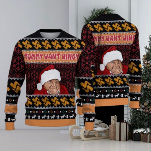 Chris Farley Tommy Likey Tommy Want Wingy Ugly Christmas Sweater