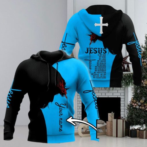 Christian Jesus Custom Name 3d All Over Print Hoodie