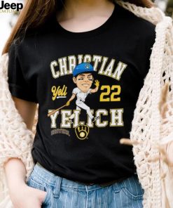 Christian Yelich Milwaukee Brewers Caricature shirt