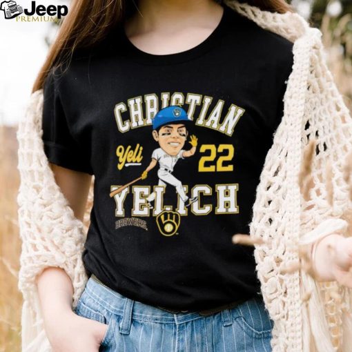 Christian Yelich Milwaukee Brewers Caricature shirt